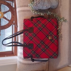 NWOT Dooney & Bourke Tartan Plaid Victoria Tote